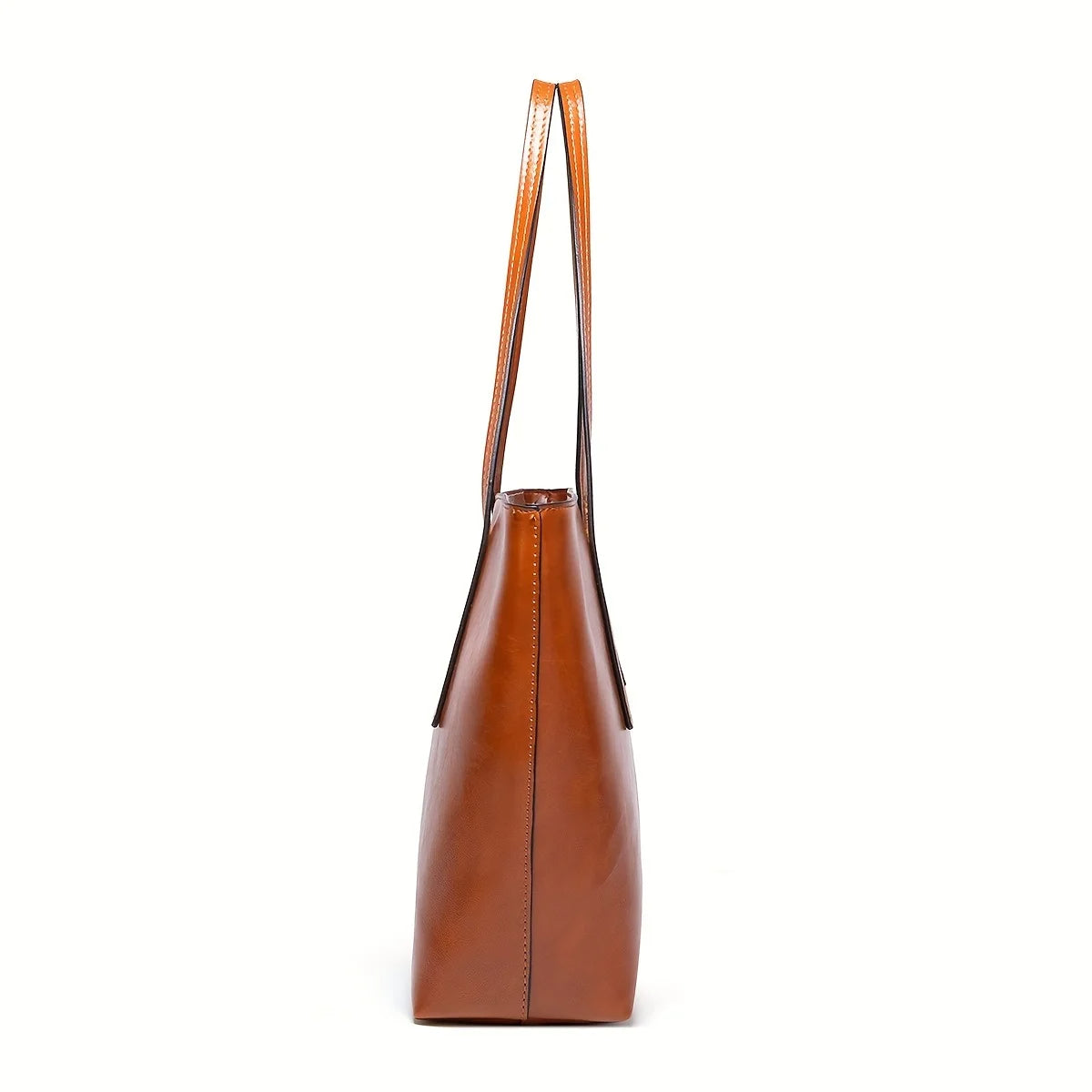 Sac cabas marron en cuir – format moyen